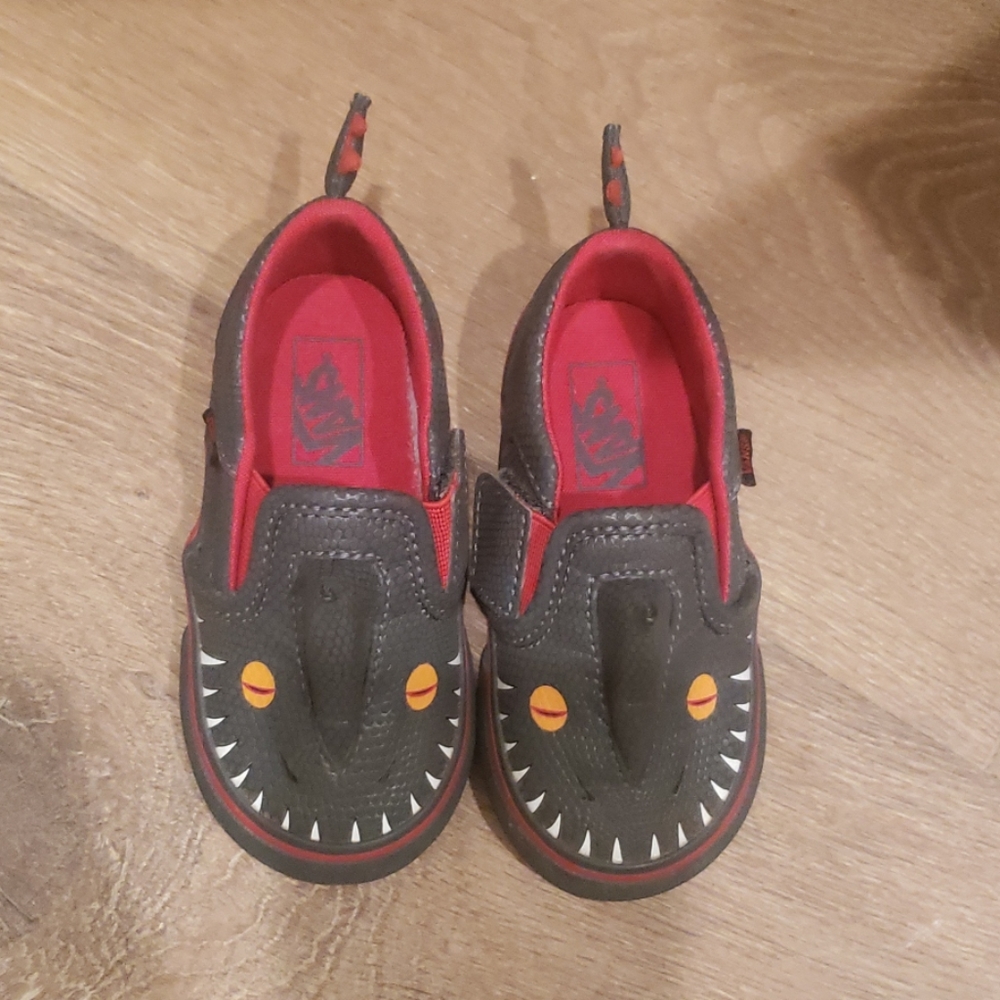 Dragon Vans slip on sneakers. Baby-Toddler size 5